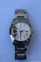 Front view of Fossil Twist ME1000 watch showing dial and bracelet