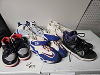 All five pairs displayed on surface