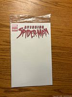 Front view of sealed Avenging Spider-Man #1 blank variant comic