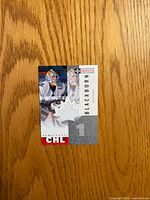 Front of Dan Blackburn CHL Prospects jersey card showing image and jersey swatch