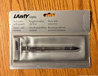 Front view of sealed Lamy Vista ballpoint pen blister pack