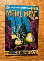Front cover of Metal Men #38 comic book