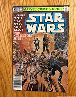 Front cover of Marvel Star Wars issue 50 showing title, characters and 75¢ price