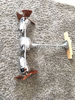 Full fan with dual motors, downrod, mounting bracket