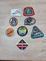 All eight patches laid out for overview