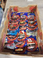 Full box showing all 17 Winner's Circle blister packs