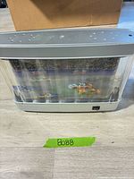 front view of NASCAR rotating light display showing clear panel and on-off switch