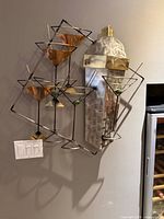 Full view of metal wall sculpture on wall