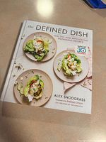 Front cover showing title, author, food photography
