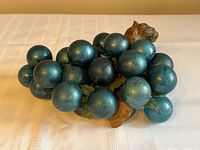 Full view of teal lucite grape cluster