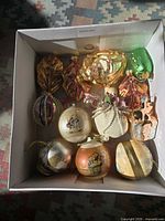 Box overview showing all ten ornaments