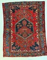 Full view of rug showing entire design and dimensions