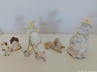 Group shot of all seven knick-knacks