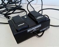 Behringer FS112GMX footswitch front angle showing labels and cable