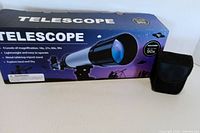 Telescope retail box and binocular pouch