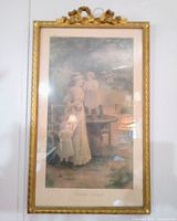 Full view of framed print showing artwork and frame