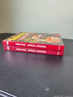 Spines of both cookbooks showing years 1988 and 1989 and Southern Living Annual Recipes title