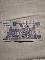 Reverse showing Ángel de la Independencia design, denomination