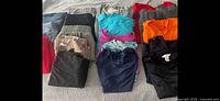 Full assortment of folded clothing items