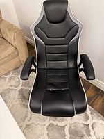 Top view of X Rocker gaming chair showing overall design and upholstery
