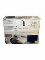 Front of Sharp LC-19SB27UT retail box showing product image and shipping labels