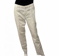 Front view of white cotton pants