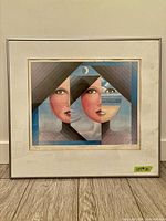 Framed serigraph overall view