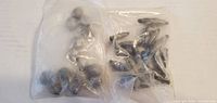 Two clear bags with assorted fishing sinkers