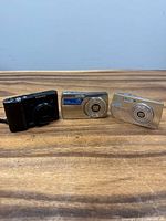 Front view of all three cameras side by side