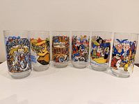 Front view showing all six McDonald’s Muppet glasses