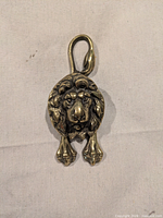 Front view showing lion head design and striker