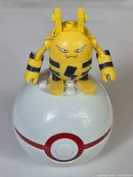 Front view of Elekid figure standing on Premier Ball