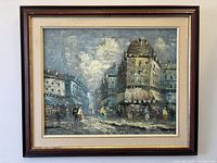 Full view of framed painting