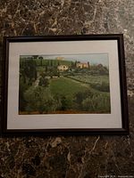 Front view of framed print