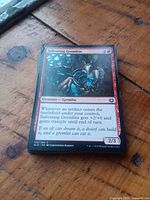 Front of stack showing Salivating Gremlins card