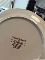 Underside mark showing Villeroy & Boch Alt Strassburg backstamp