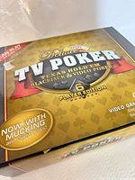 Front of sealed Deluxe TV Poker game system box