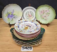 Group shot of all decorative plates