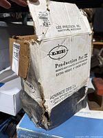 Original Lee Production Pot IV box, worn and torn