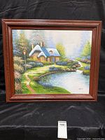 Framed painting front view