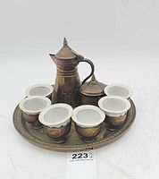 Full set on tray showing all components