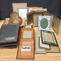 Overall group of approximately 26 mixed material frames