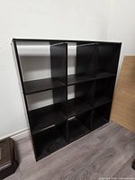 Front view showing nine compartments and overall condition