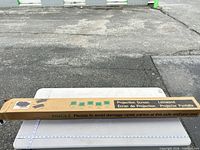 Full view of boxed projection screen