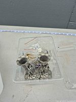 overall view of storage box with findings inside