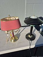 Both table lamps side by side on table