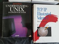 Front covers of Understanding UNIX and TCP/IP Illustrated Volume 1