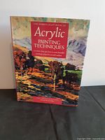 Front cover of The North Light Book of Acrylic Painting Techniques showing title and artwork