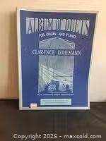 Front cover of the sheet music booklet