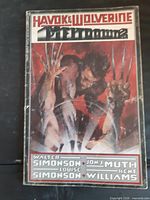 Front cover of Havok & Wolverine: Meltdown Volume Three showing title, creators, price, and wear